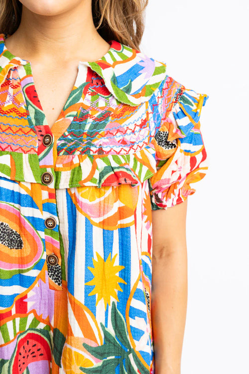 Tropical Island Peter Pan Dress