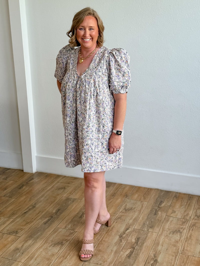 Floral V-Neck Dress