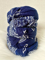 Navy Bandana Headband