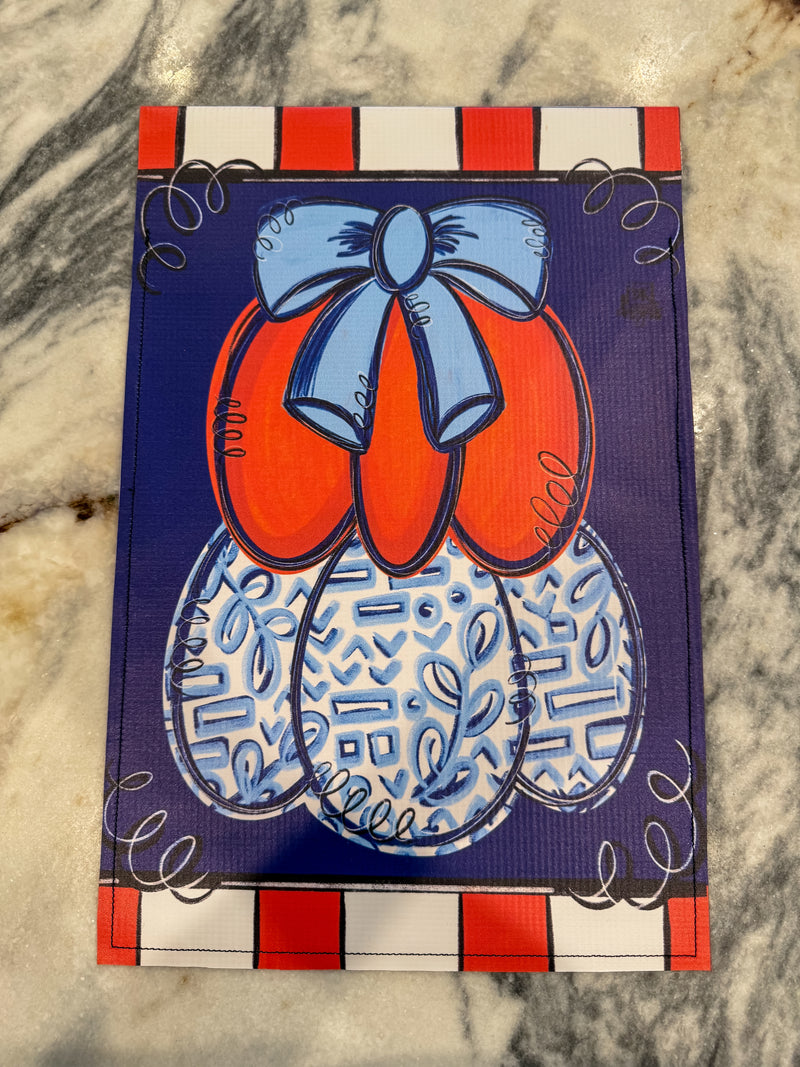 Blue Chinoiserie Pumpkin Glam