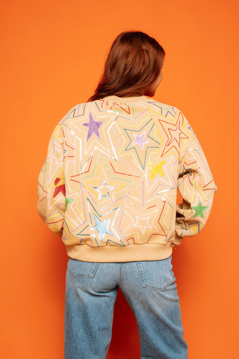 Beige Big Star Sweatshirt