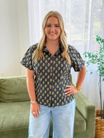 Ditzy Fall Floral Top