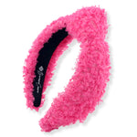 Hot Pink Boucle Knotted Headband