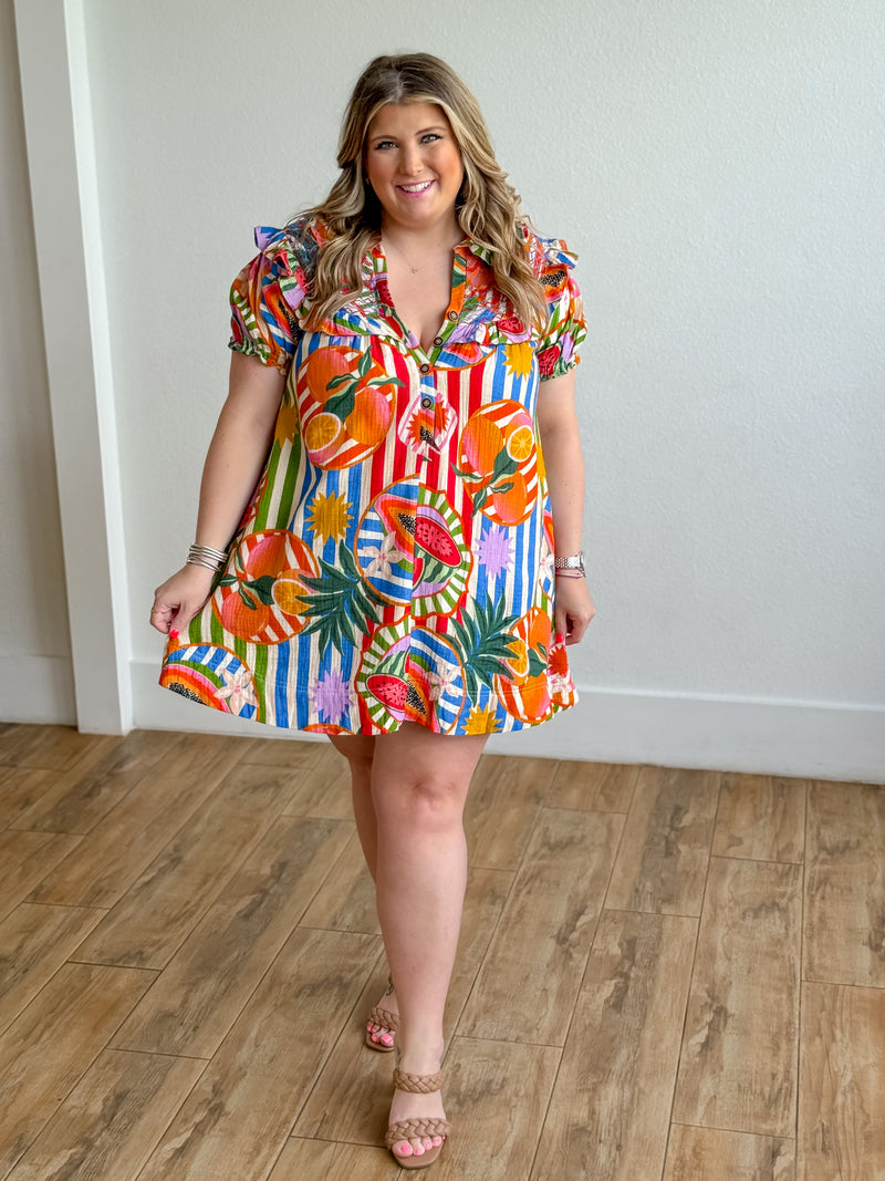 Tropical Island Peter Pan Dress