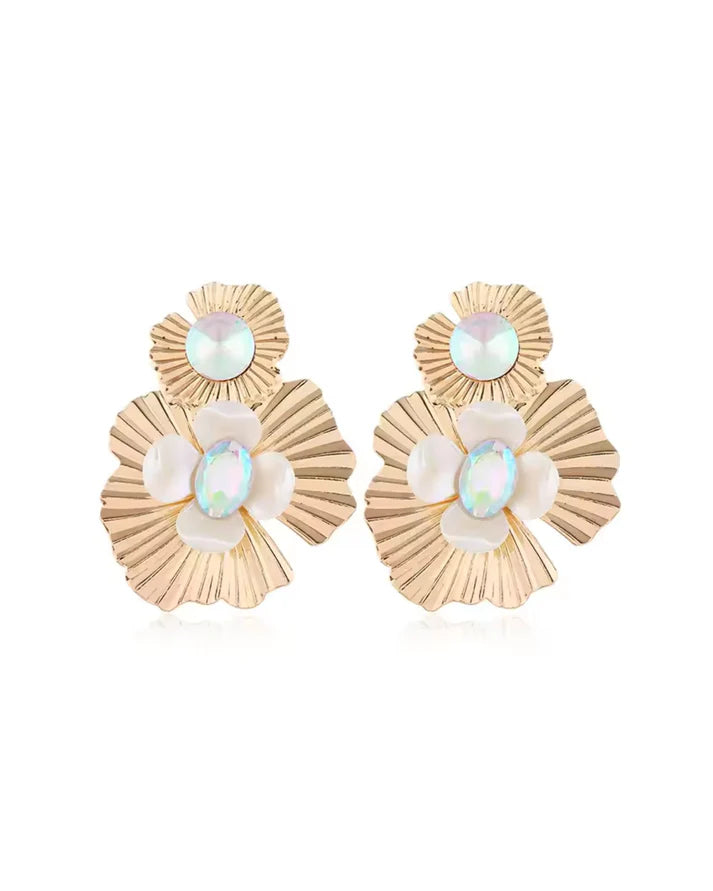Zara Iridescent Earrings - Gold