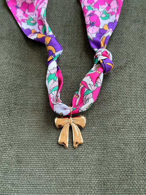 Nanny Necklace - Pink Bow