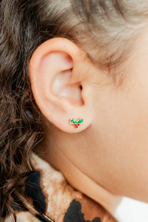 Holly Screwback Studs