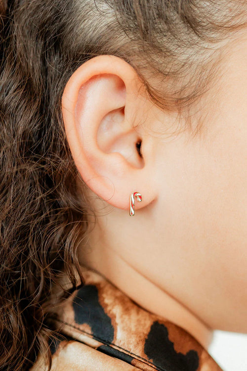 Peppermint Twist Screwback Studs
