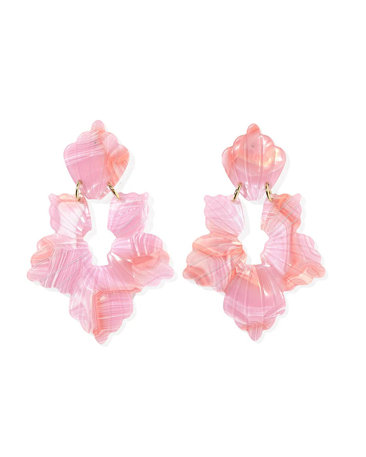 Michelle Earrings - Rosy Glow