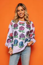 Lavender Hydrangea Seeatshirt