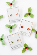 Holly Screwback Studs