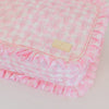 Ruffled Nylon XL Pouch - Pink Floral