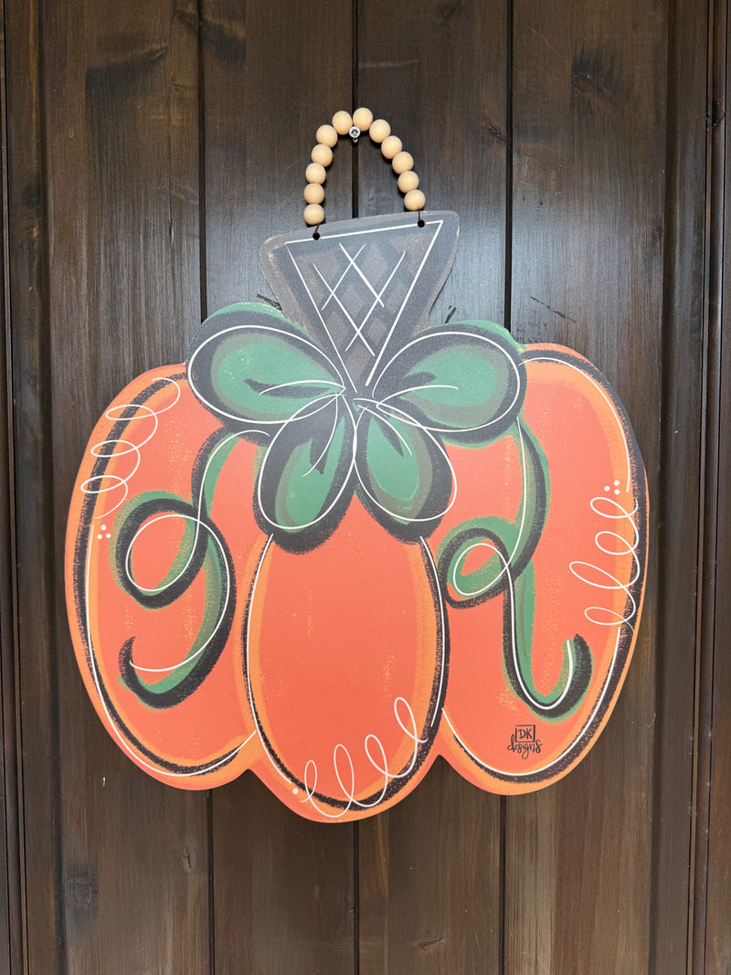 Pumpkin Door Hanger