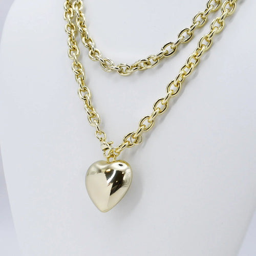 Infinity Heart Chain - Gold