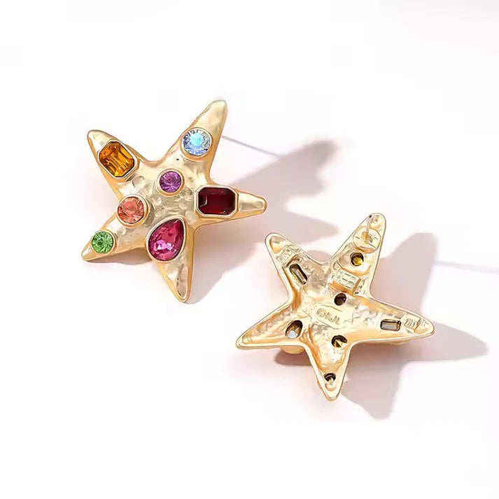 Karis Starfish Statement Earrings