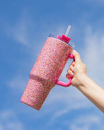 Pink Confetti Tumbler