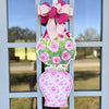 Rosy Topiary Door Hanger