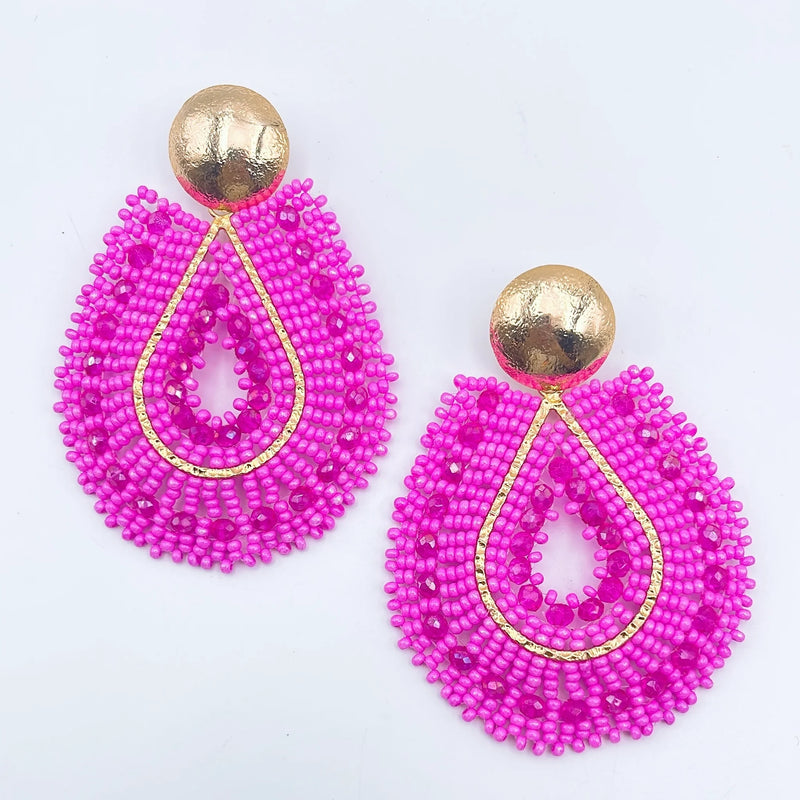 Mariana Hot Pink Earrings