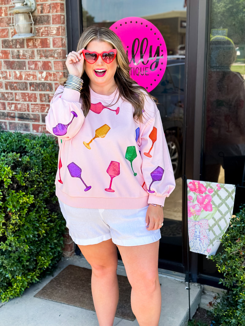 Wine Glass Sweatshirt