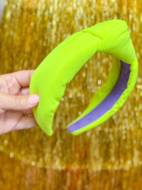 Malibu Headband - Neon Yellow