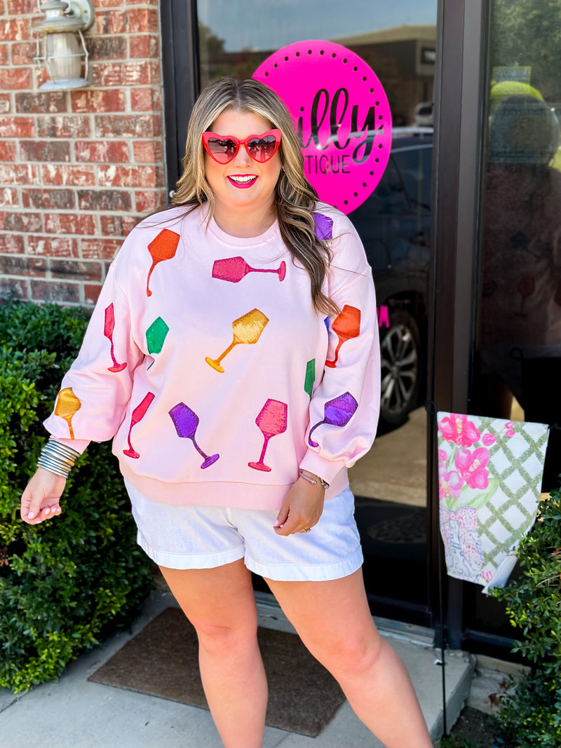Wine Glass Sweatshirt