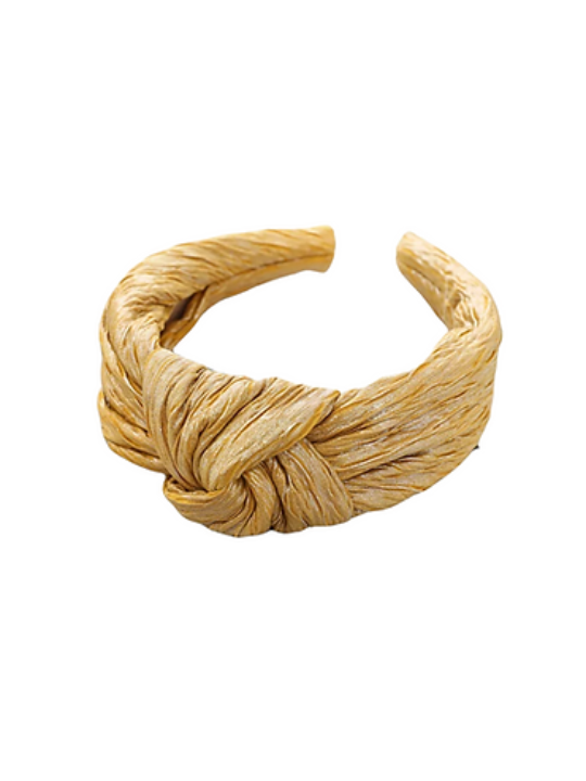Gold Muslin Headband