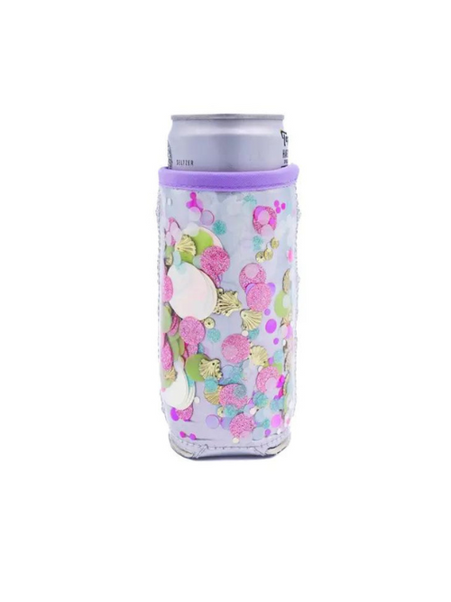 Shell-ebrate Confetti Say Cheers Can Cooler Sleeve