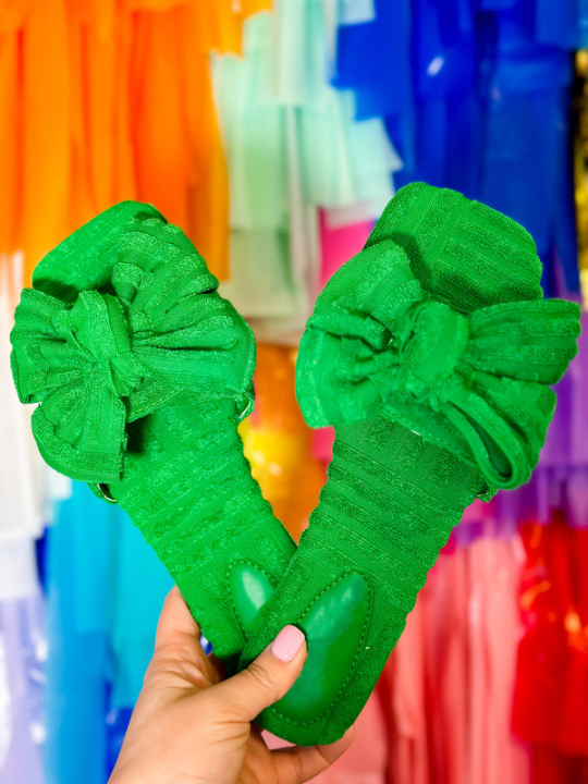 Material girl online bow sandals