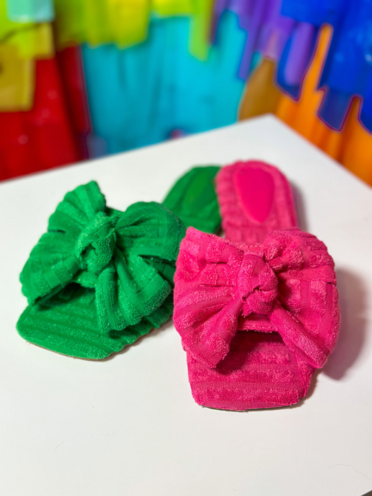 Material girl online bow sandals