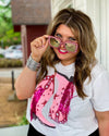 Pink Fringe Boots Tee