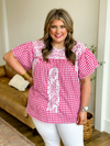 Penny Pink Embroidered Top